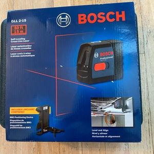 Brand New Bosch Self-Leveling Cross-Line Laser.